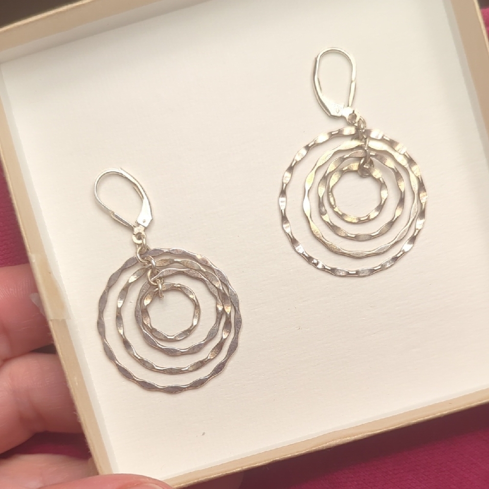 Elegant Silver Hoop Earrings